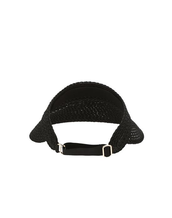 Black Woven Sun Visor