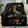 Fjällsvamp Tema Filt, Bekväm Mjuk Soffa Släng Luftkonditionering Filt För Alla Åldrar Fyra Årstider Funktionell Filt,