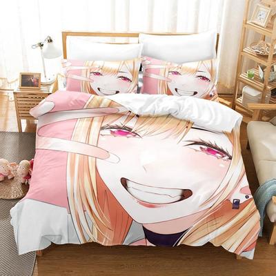 Impression 3D Anime Kawaii Marin Kitagawa Ensemble de Literie Simple Jumeau Complet Queen King Size Ensemble de Literie Adulte Enfant Chambre à Coucher Housses de Couette