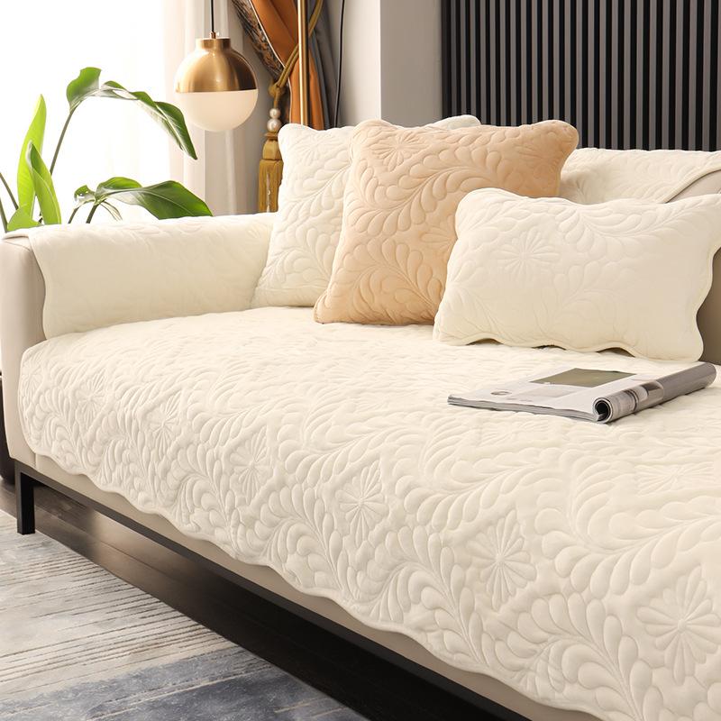 Simple Sofa Cushion Four Seasons Universal Dutch Plush Non-Slip Thickened Seat Cover Cover