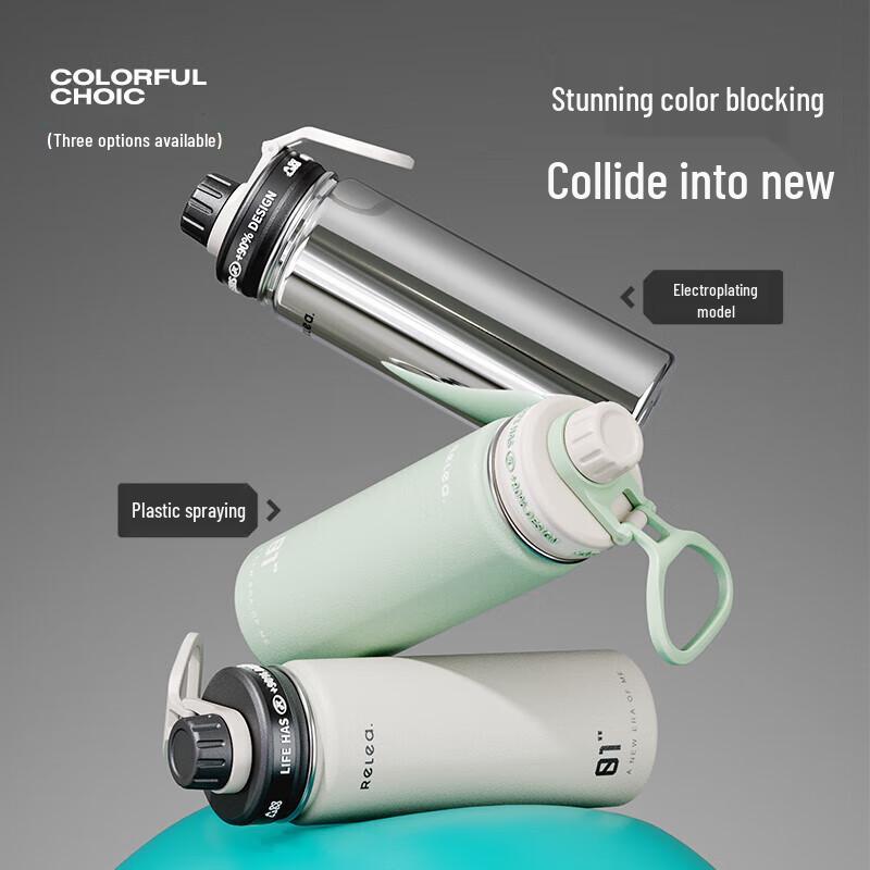 RELEA Sport Insulated Water Bottle with Straw