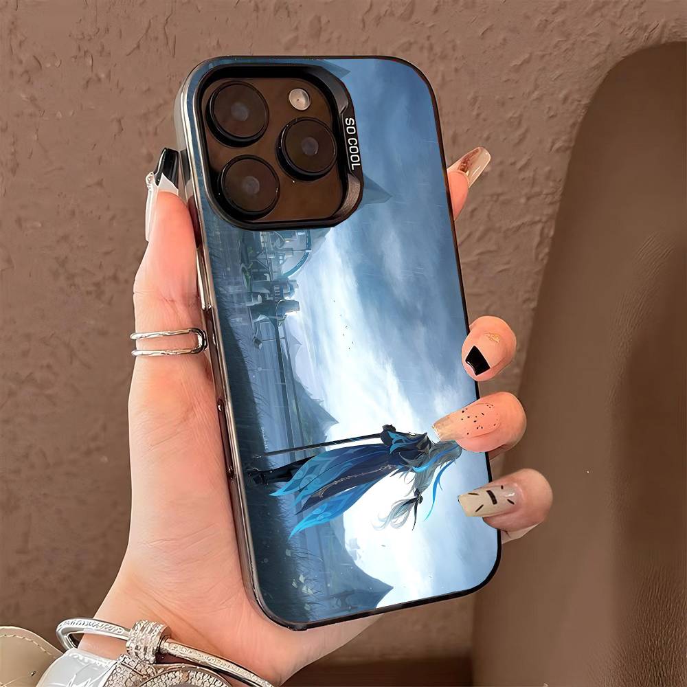 

N-Neuvilettes phone case for iPhone 17 17Air 16 15 14 13 12 11 Pro Max Plus Colorful Silver iPhone 15