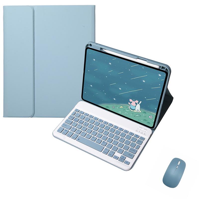iPad A16 11-inch Protective Case with Wireless Backlit Bluetooth Keyboard & Pen Slot for 10.9 Gen