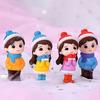 2Pcs/Set Mini Lovers Dolls Model Figures Micro Landscape Fairy Garden Figurine