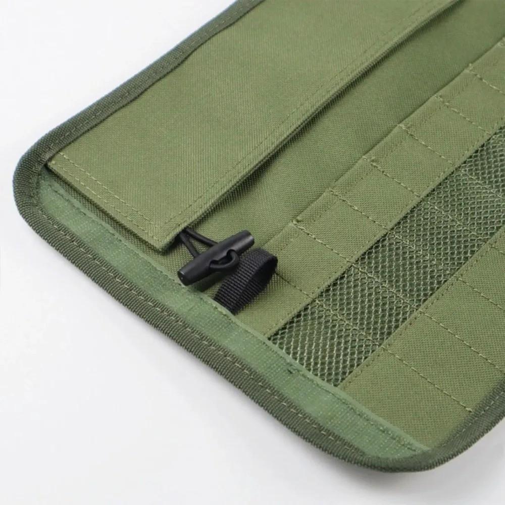 Tragbare Geschirr-Aufbewahrungstasche Oxford-Gewebe 13 Fächer Organizer-Beutel Roll-Up-Stil Besteck-Aufbewahrungstasche für den Außenbereich Camping
