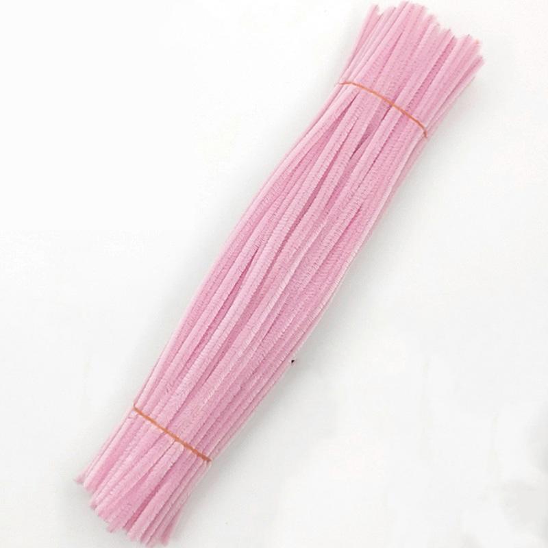100pc Macaron Colored Torsion Bar, DIY Material Package With Simulated Plush Folding Strips, Handmade Flower Materials