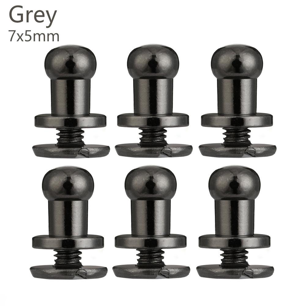 10pcs Round Cloth Button Brass Nail Leather Craft Clothes/Bag/Shoes Garment Rivets Monk Head Screws