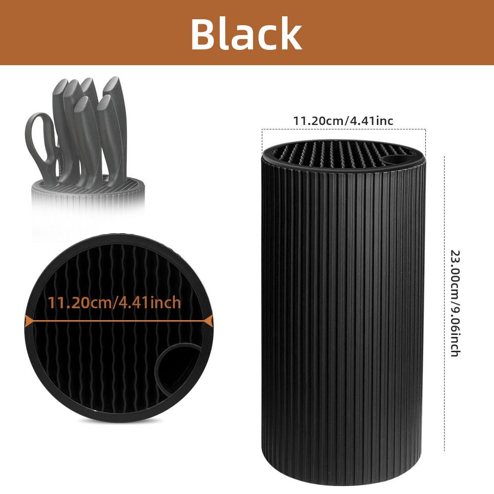 Soporte de cuchillos de cocina de 8,8 pulgadas para cocina, soporte para chef, inserto para cuchillos de cerámica, cubo organizador de cuchillos de plástico, herramientas de almacenamiento para cocina