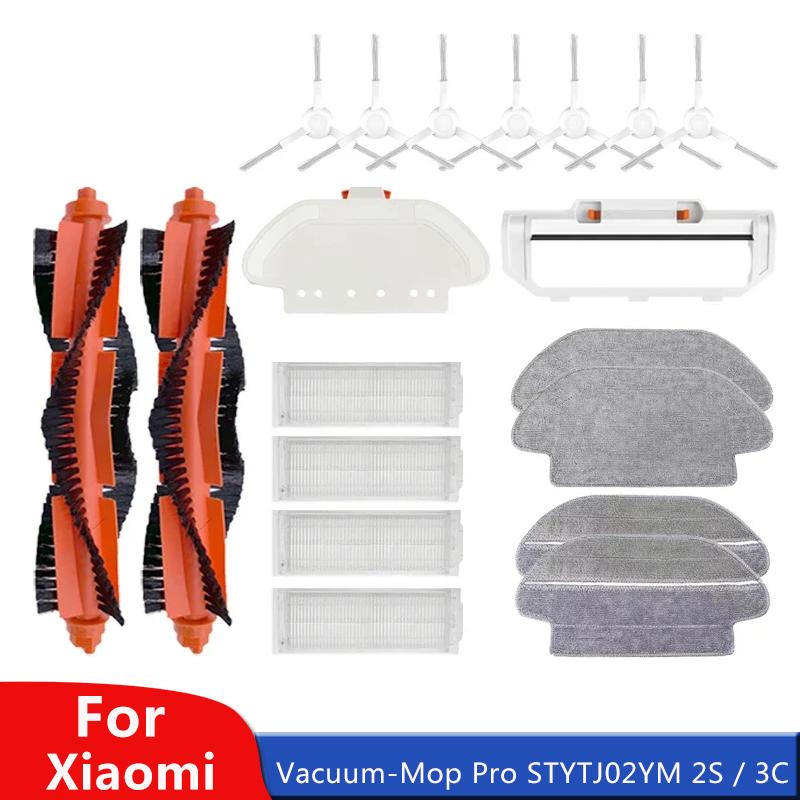 For Xiaomi Mijia Mi Robot Vacuum-Mop Pro STYTJ02YM 2S / 3C / Conga 3490 Viomi V2 PRO V3 SE Main Side Brush Hepa Filter Mop Part
