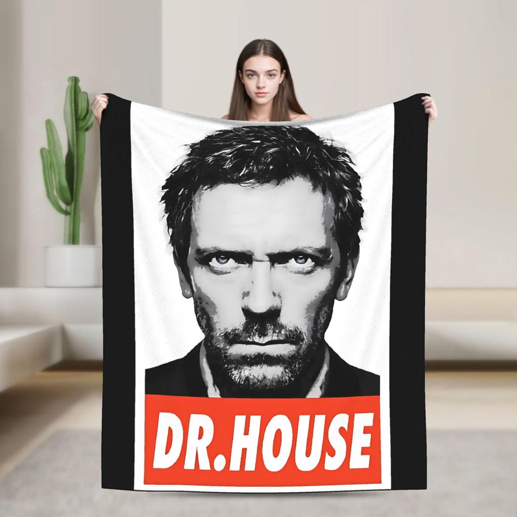 Dr Gregory House Blanket Decorative Flannel Throw Blanket For Couch Chair Super Warm Ized Quality Bedspread