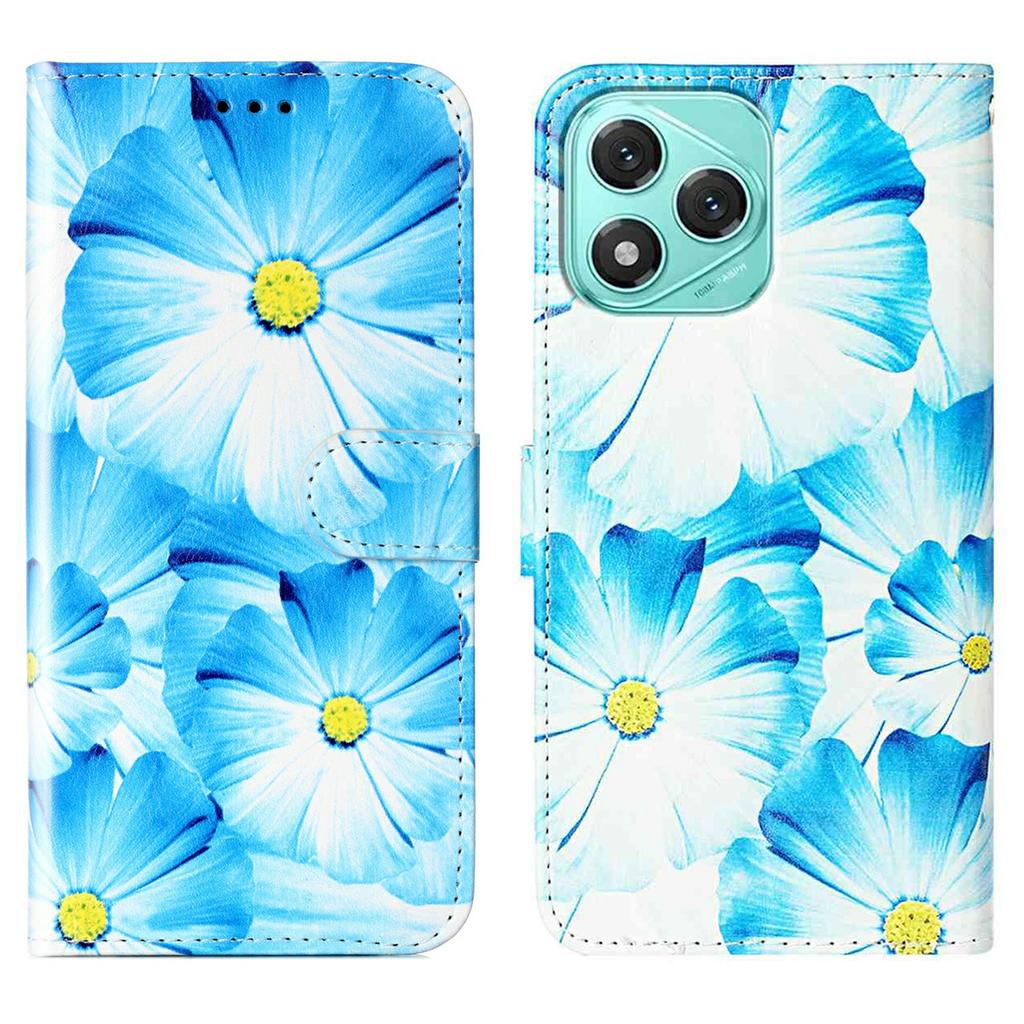 For Honor 400 Lite 5G Stand Case Marble Painted Folio Flip Leather Wallet Phone Cover