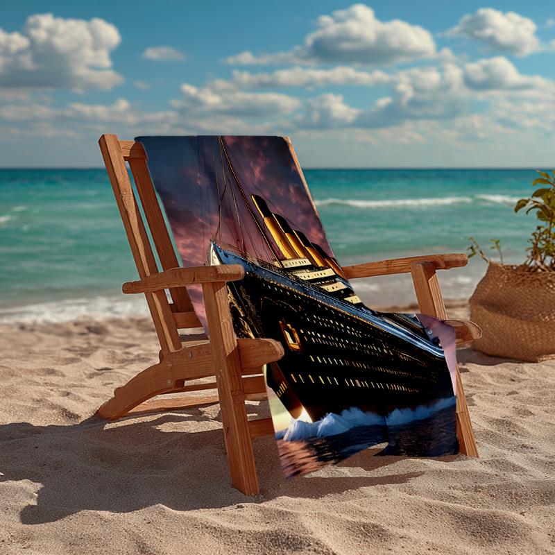 Titanic Fashion Beach Towel: Ideal for Summer Adventures Soft, Absorbent and Quick Drying Suitable for Swimming and Bathing