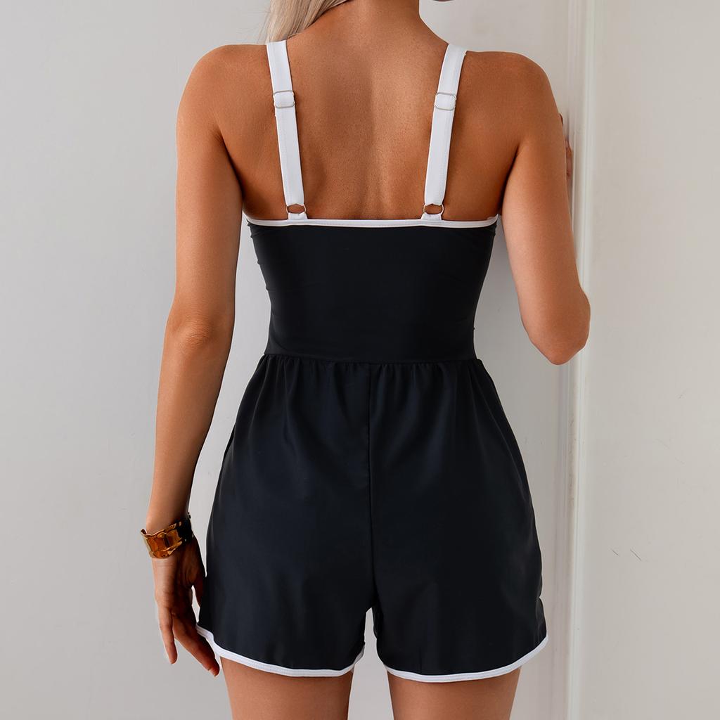 Women's One-Piece Swimsuit — New Arrival: Solid-Color, Sporty, and Modest Style (Bestselling Swimwear) 0811