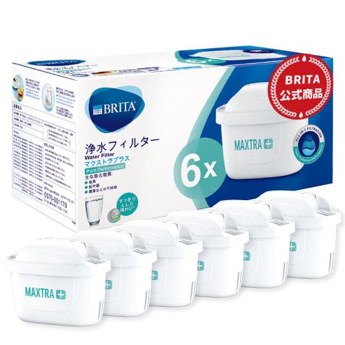 BRITA Maxtra Plus Pure Performance Replacement Cartridges, Set of 6 [Official Japanese Product]