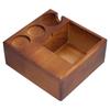 Holz Kaffee Tamper Siebträger Stehen AntiSlip Kaffee Knock Box Tamper Halter für Kaffeemaschine