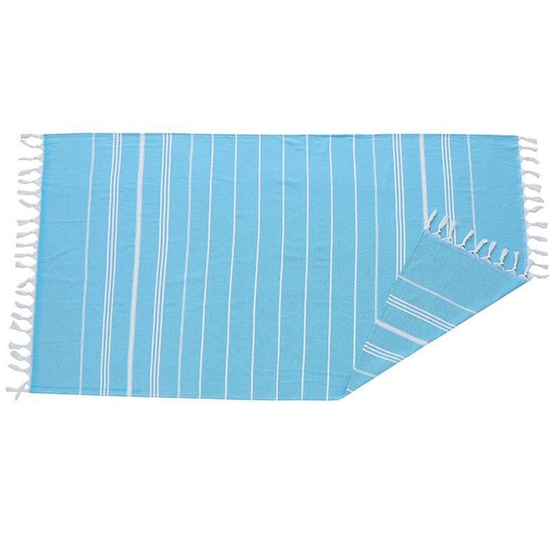 Turkish Striped Yarn-dyed Beach Towel with Tassels
