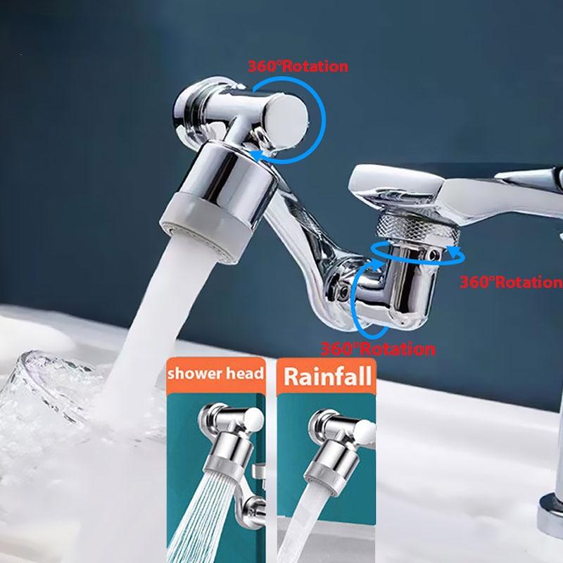 1080° obrotowy kran głowica natryskowa umywalka kran kuchenny Extender Adapter uniwersalna dysza filtra rozpryskowego elastyczne baterie opryskiwacz