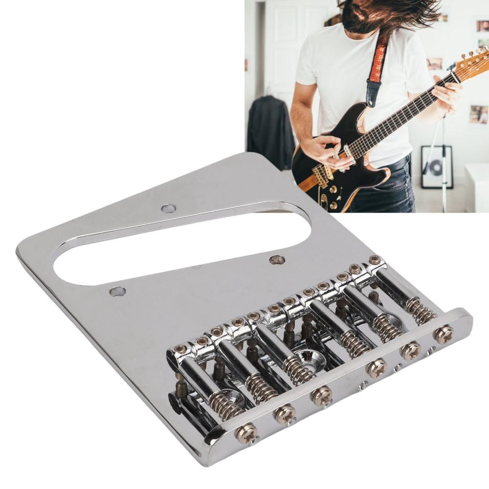 6 Saddle Electric Guitar Bridge L Shape Design Saddle Bridge Hardtail Bridge For Electric Guitar