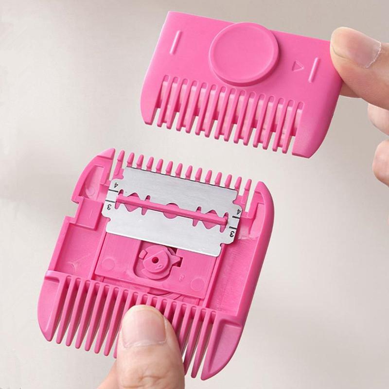 2 In 1 Dopamine Hair Cutting Trimmer Barber Comb Bangs Hair Cutter Remover Home Mini Makeup Tools For Beauty Hair Cut Accessorie