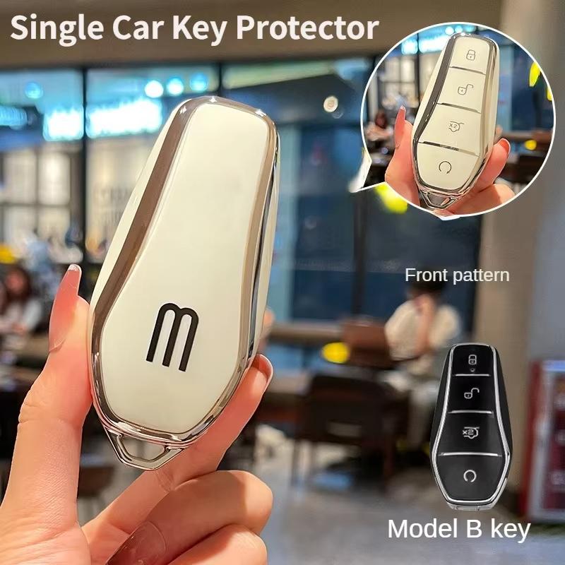 For BYD TPU Car Key Seagull/Dolphin/Qin/Han/Tang/Song/SEAL U DM-i/ATTO03 Car Key Decoration Full Cover Protective Case