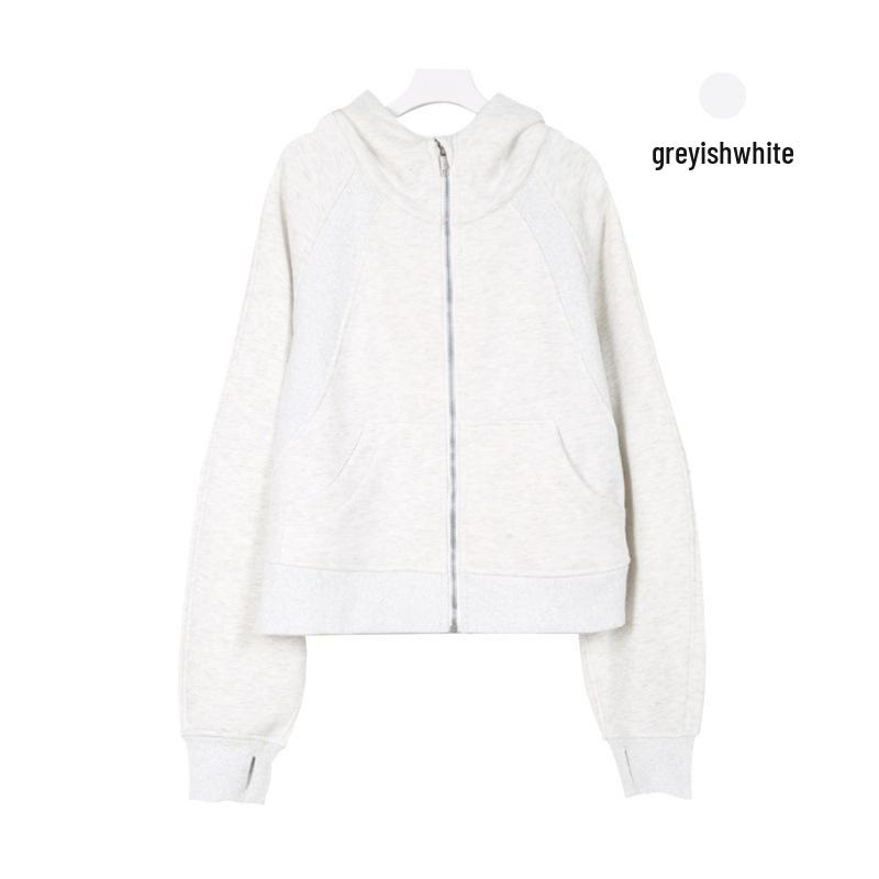 Lulu Scuba Full-Zip Loose Fit Fleece Hoodie for Casual Sports & Yoga Size 4/M