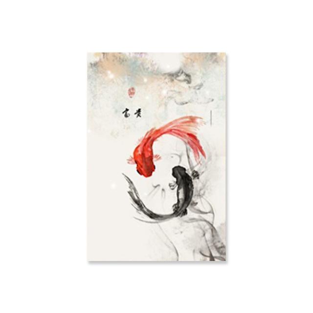 Decorative Painting Buddha Statue Wall Painting Living Room Hanging Painting Chinese Style Art Paintings Wall Art Canvas