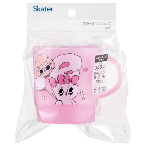 Skater Stacking Cup, 340ml, Made In Japan, Esther Bunny KP1-A