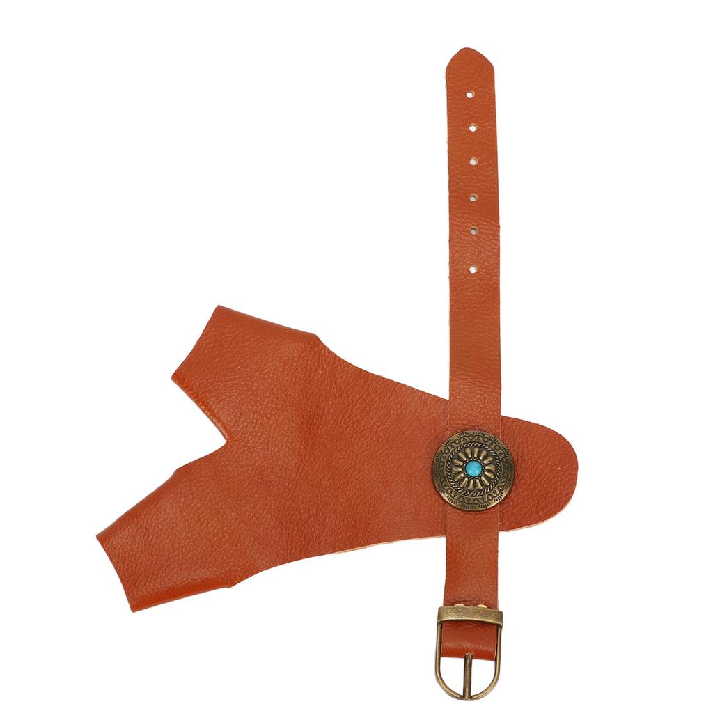 Archery Hand Guard PU Leather   Strap Vintage Rivet Decoration Hand Protector Glove