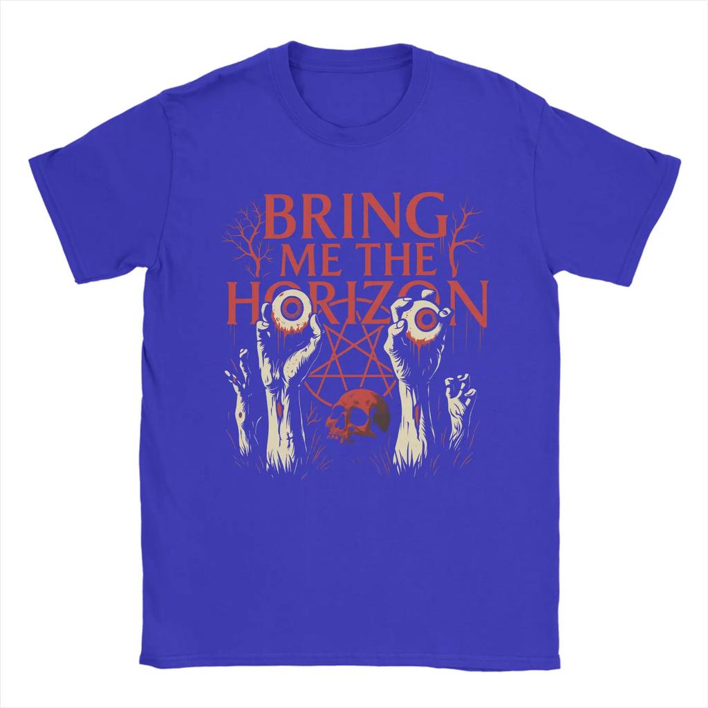 BMTH Bring Me The Horizon Metalcore TShirt Men Fashion Cotton Tee Shirt O Neck Short Sleeve T Shirts S4XLClothing
