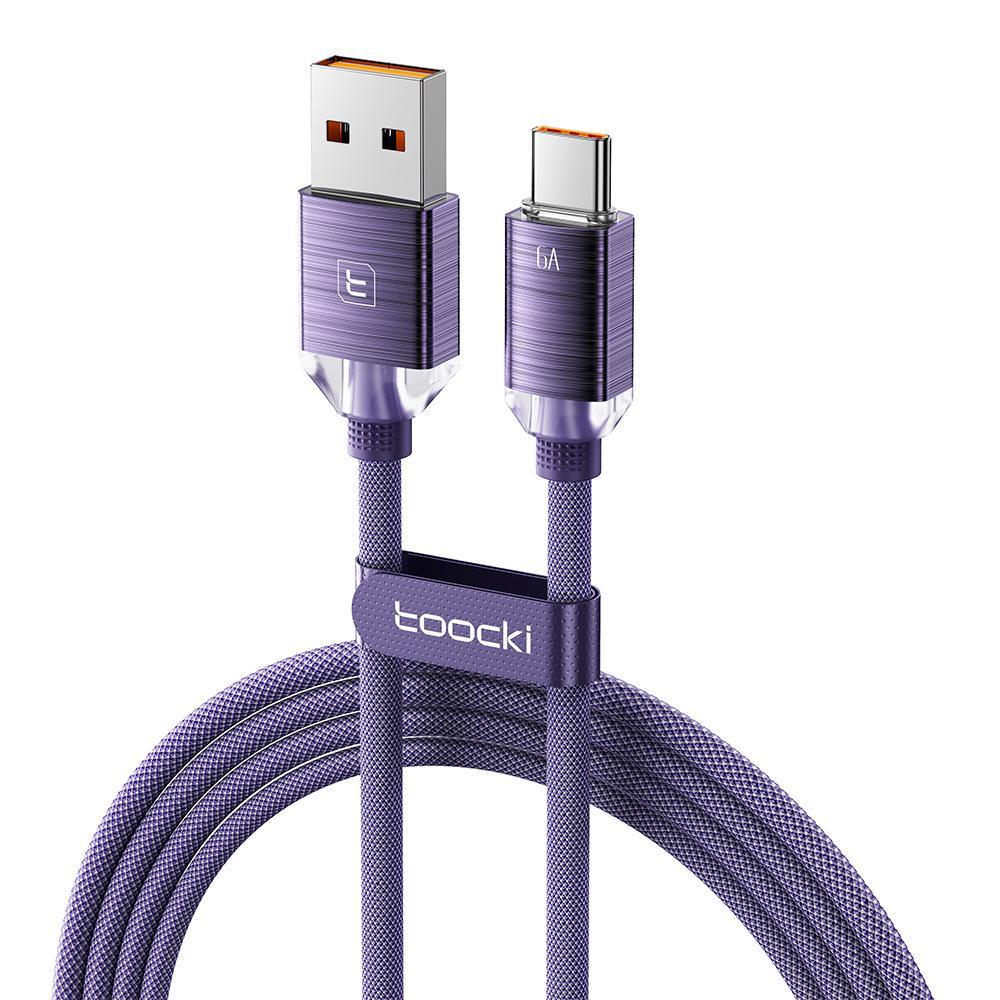 Tuqi PD100W Fast Charging Aluminum Alloy Dual Type-C Braided Data Cable for Huawei, Apple, and other 15 Mobile Phones.