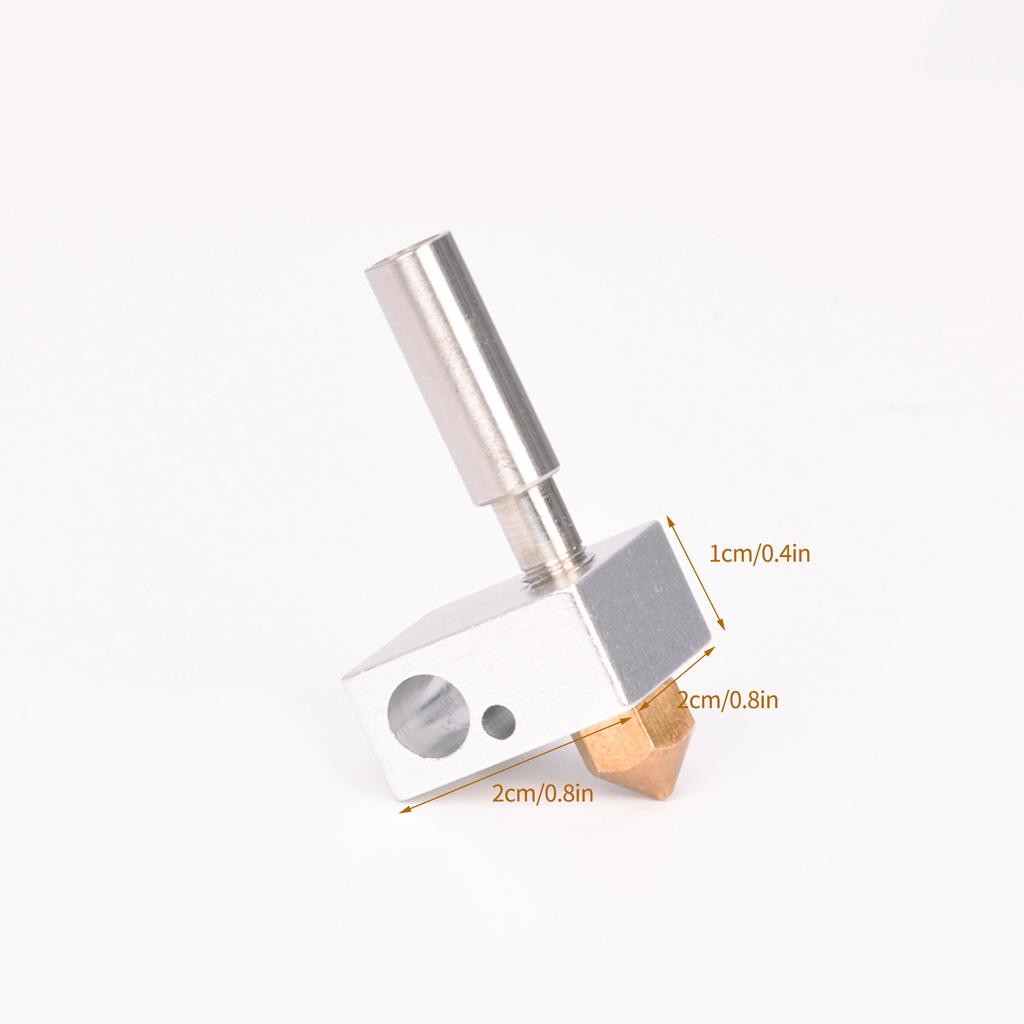 TRONXY 2pcs Hotend Extruder Kit 0.4mm Brass Nozzle Heater Block M6 Throat for 1.75mm Filament TRONXY X5SA X5SAPRO X5SA