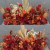 Elegant Silk Eucalyptus Floral Table Runner for Weddings