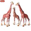 Oenux Zoo Afrika Wildtier Giraffe Simulationsmodell Actionfiguren PVC Pädagogisch Niedliches Spielzeug für Kinder