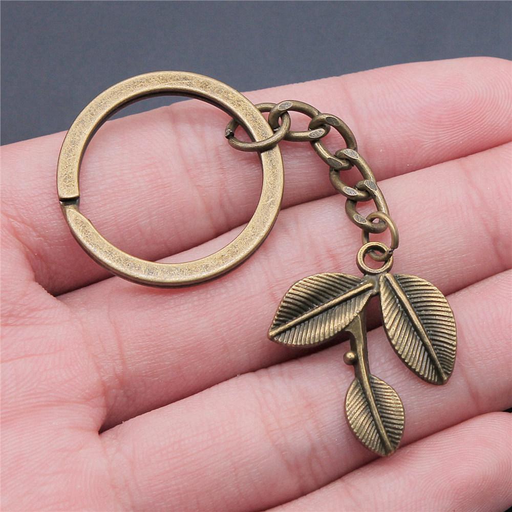 28mm Key Ring Mushroom Branch Leaf Kids' Jewelry Materials QY030
