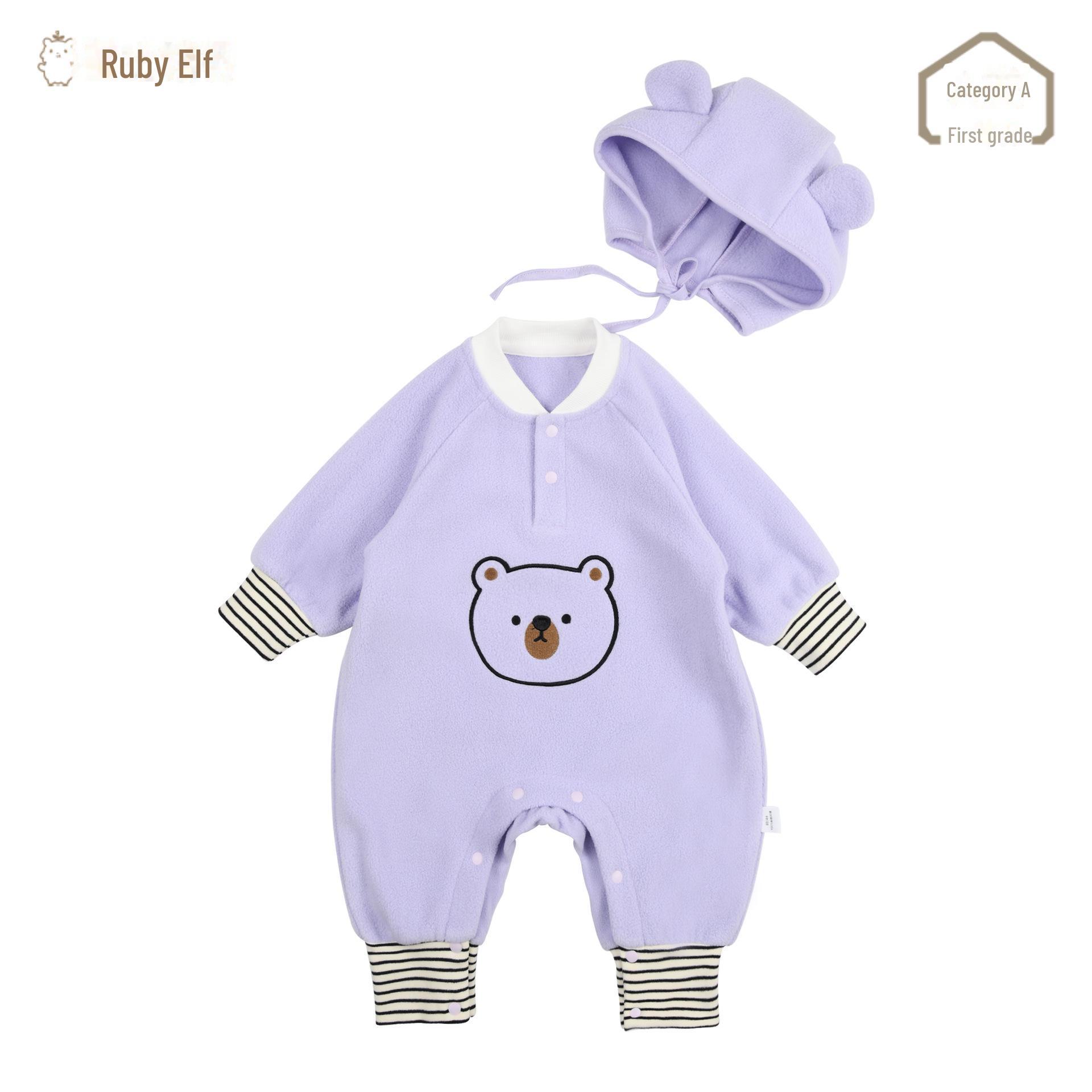 

Комбинезон из флиса Baby Bear Polar для новорожденных - комбинезон для активного отдыха на весну/осень 100 cm светло-фиолетовый