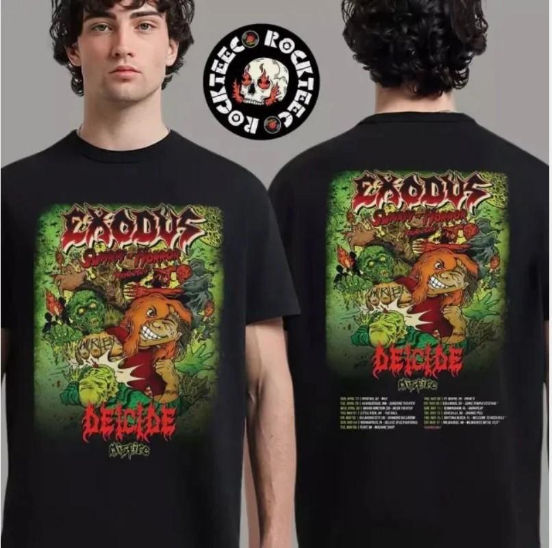 

Exodus Swarm Of Horror Tour 2025 Tour Dates Two Sides Unisex T-Shirt Unisex T-Shirt XXXL