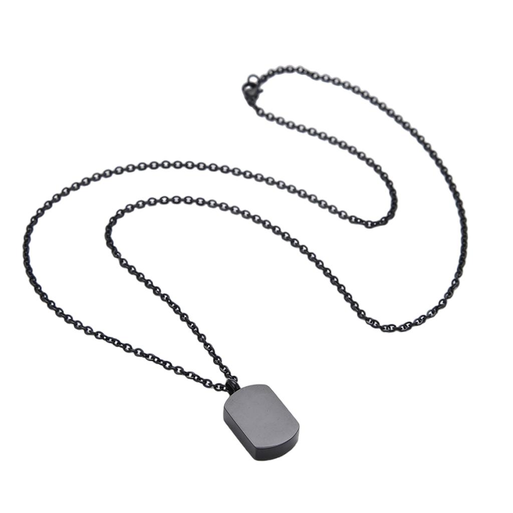 Stainless Steel Memorial Urn Pendant Necklace With Secure Lock and Hide Ashes Storage for Keepsake Jewelry