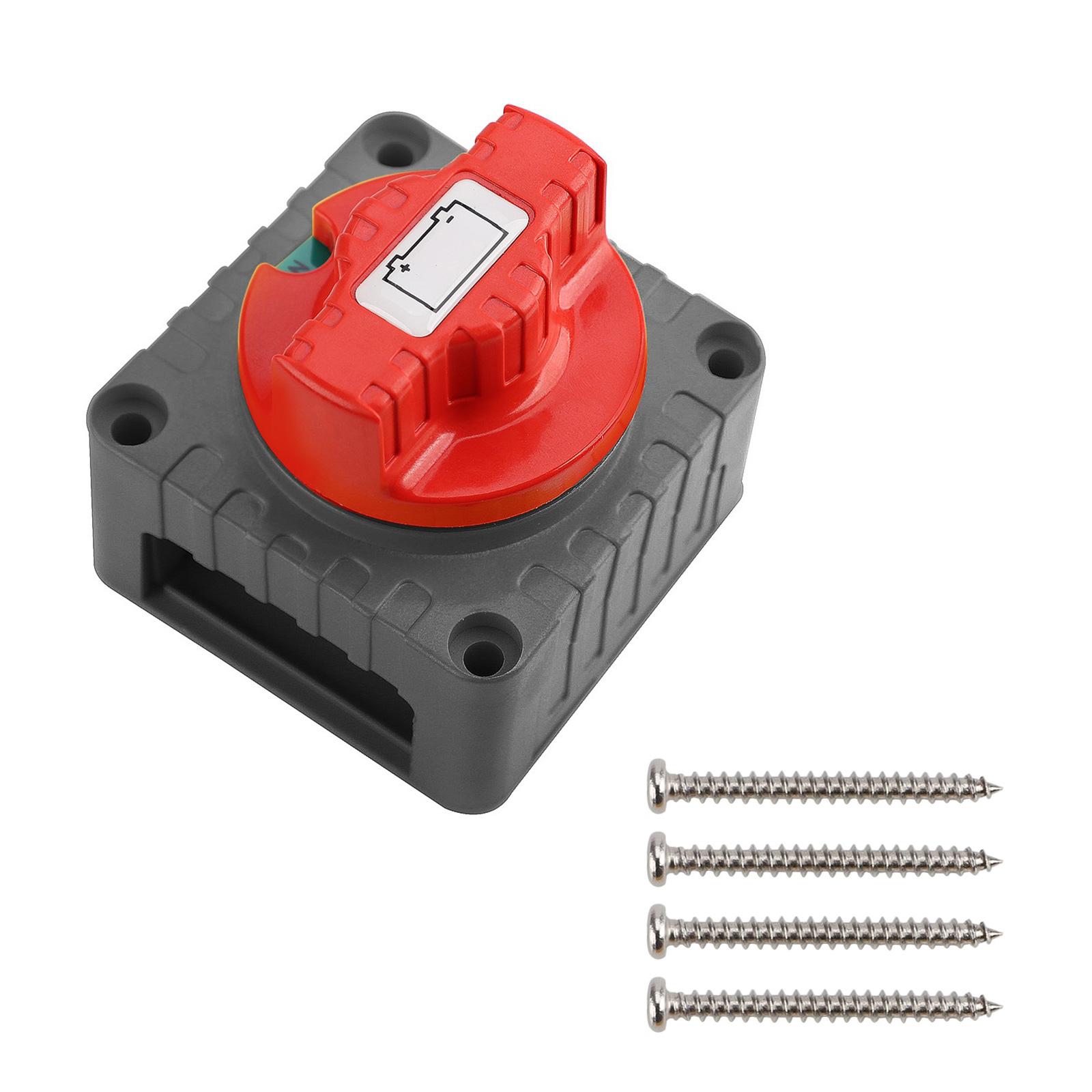 

300A High Current Battery Disconnect Switch Masters Battery Quick Disconnect Power Cuts Shut Off Switch 12V/24V 1 чорний