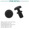 ACROPIX 30pcs Push Rivet Tool Screen Door Panel Retainer Fastener Clip Door Visor Universal Plastic Rivets Push Type 4mm Black