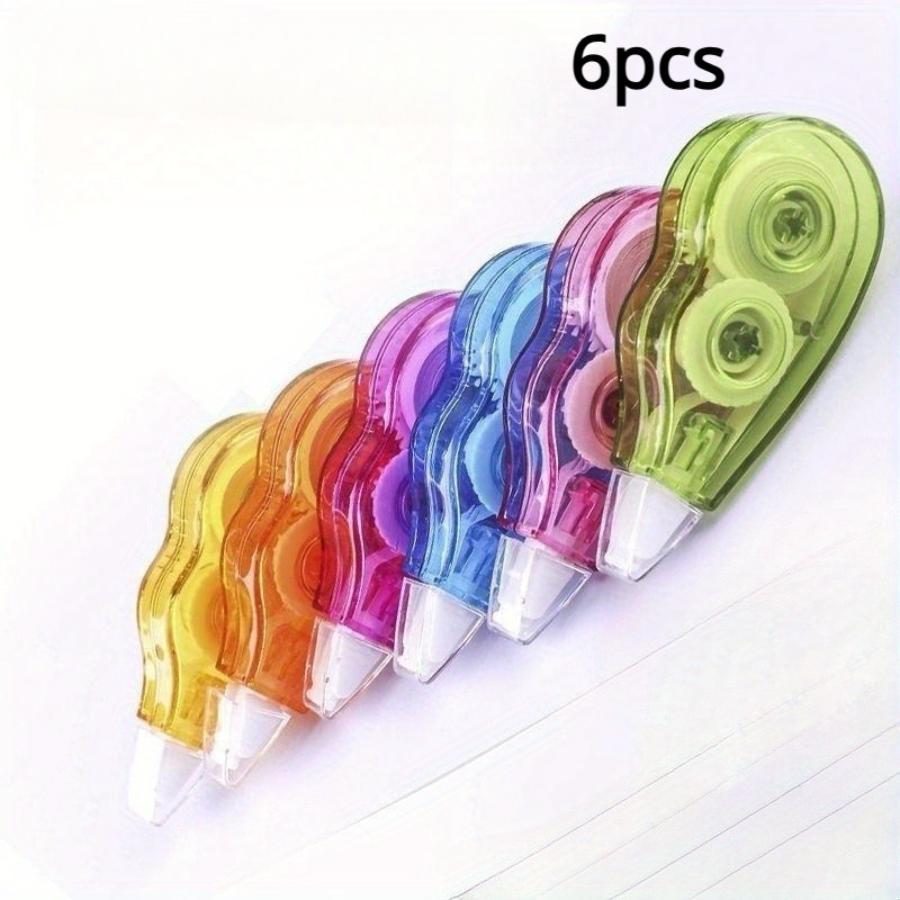 

Многофункциональная корректирующая лента из 6 штук — легкое скольжение, мгновенное исправление ошибок для студентов и офисного использования 6pcs