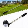 For Golf Water Pond Use Professional Auto Lock Ball Retriever Telescopic Stainless Shaft With Non Slip Rubber Handle