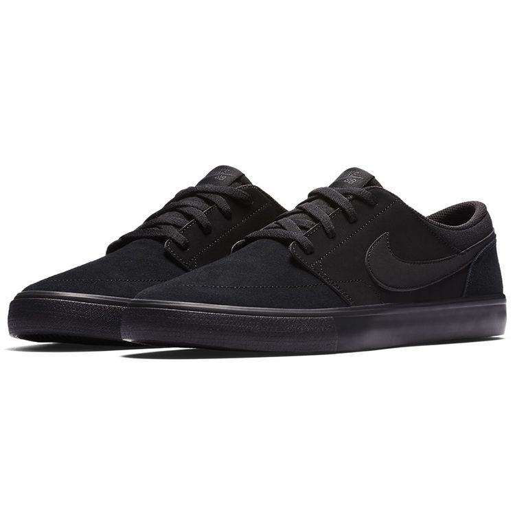 Nike SB Portmore II Solar 880266-002 Schwarz Anthrazit Herren Skateboard-Schuhe