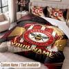 Brentford Football Bedwäscheset mit Aufdruck Benutzerdefinierter Name Text 1 Bettbezug 2 Kissenbezüge Für Schlafzimmer