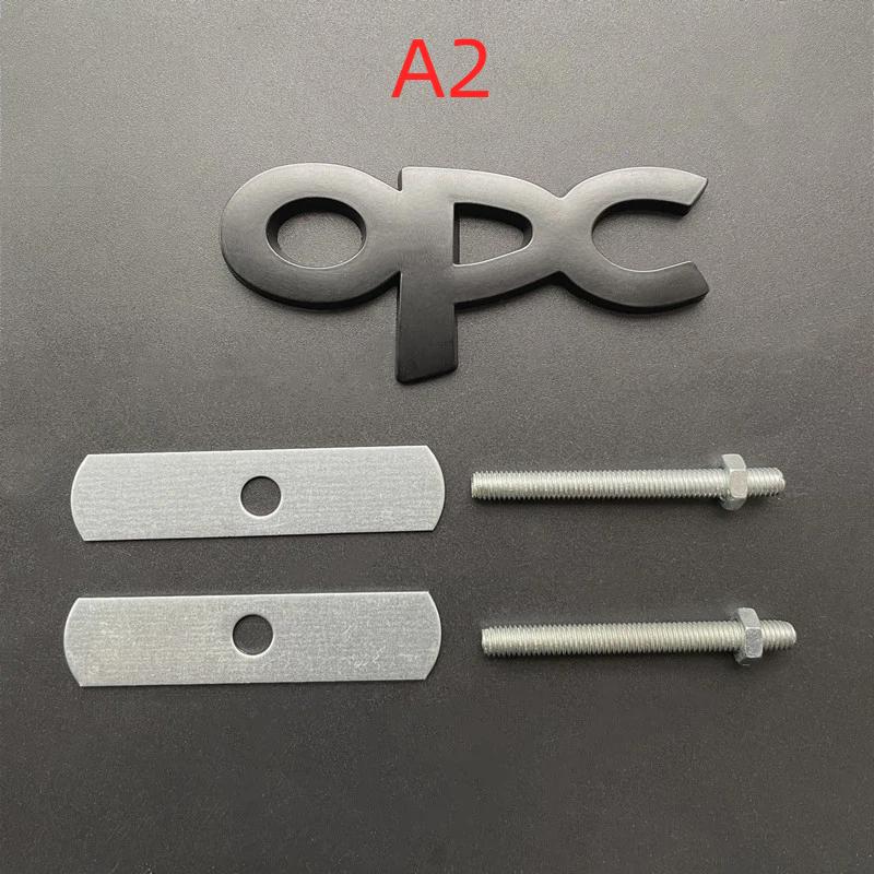 3D Metal Black Chrome Logo OPC Emblem Car Fender Badge Trunk Decal