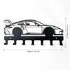 Functional Black Automotive Key Hooks Wall Mounting Easy Installation Car Key Holder Metal Metal Car Key Hooks Home Organization