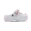 Crocs Classic Platform Clog EVA Sweet Dog Shadow Classic Cloud Dopamine Girly Cute Gradient Hand-Painted Hole Shoes Women's White