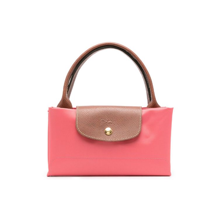 Longchamp Le Pliage 29 Solid Color Embossed Logo Large Capacity Zipper Closure Nylon Dumpling Tote Bag Medium Women tote bags Coral-Pink 1623089P76