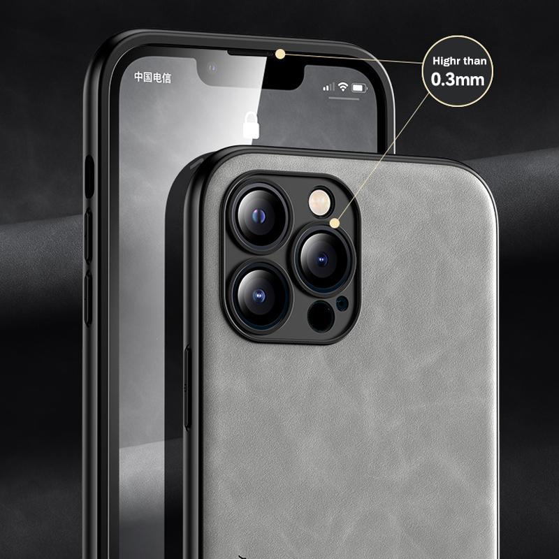 For Iphone 14 Plus 11 13 Pro Max Cases Sheepskin Leather Phone Cover For Iphone 12 Mini Xs Max Xr 7 8 Plus Se 3 2020 2022 Case