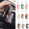 New Mini Comb Keychain Comb Colorful Hanging Ornament Keyring Resin Key Chain Bag Decoration