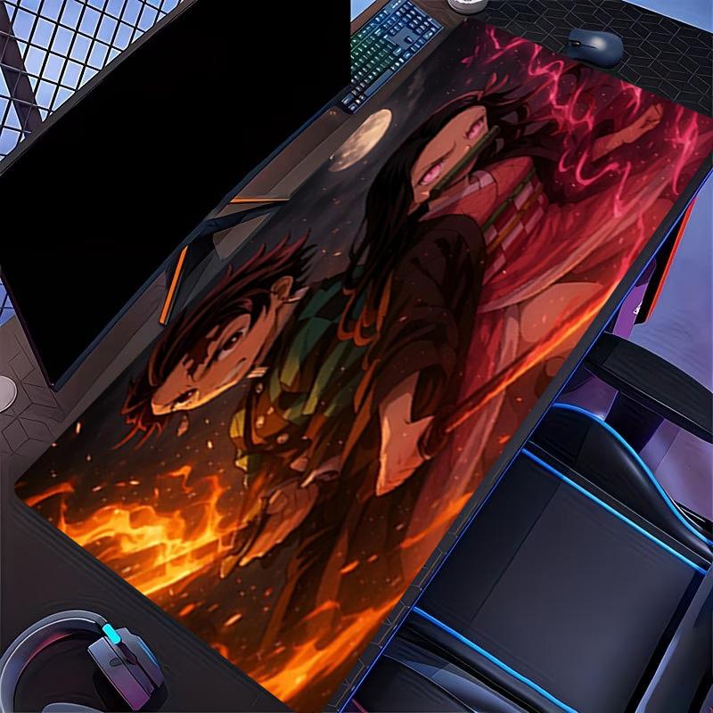 Demon Slayer Print Mouse Pad, for Keyboard Pad Laptop PC Mat for Office Home Use, Desk Decor, Perfect Birthday Gift for Gamers